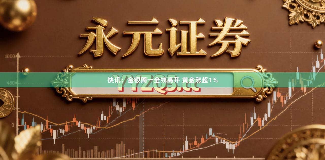 快讯：金银周一全线高开 黄金涨超1%